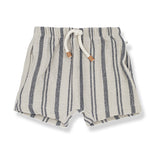 1+ In The Family | Peter Striped Bermuda Shorts - Blue-notte
