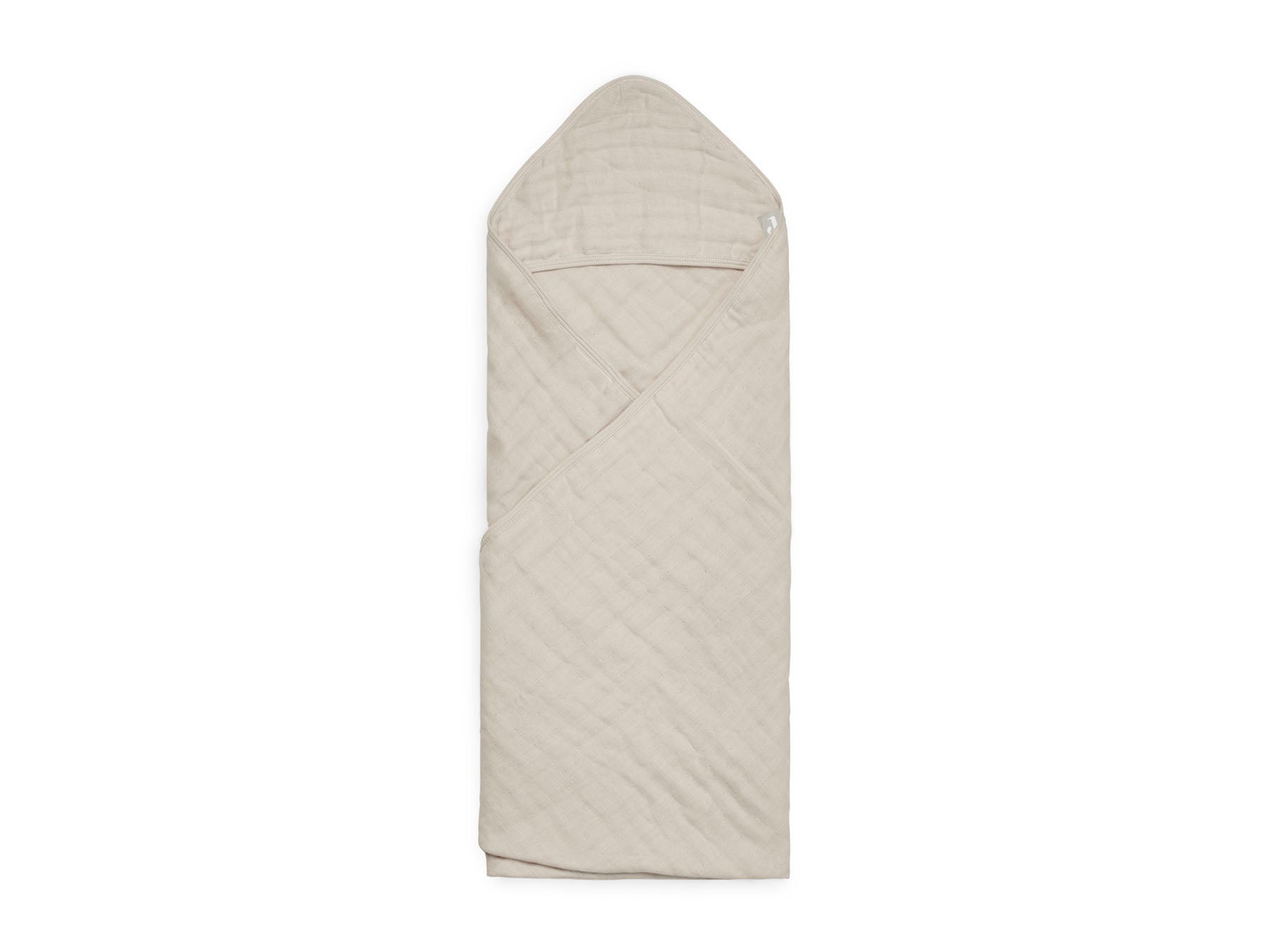 jollein bath cape wrinkled cotton nougat hooded towel