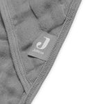 jollein bath cape wrinkled cotton storm gray hooded towel