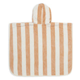 Jollein Bath Poncho Stripe Terry Biscuit hooded towel