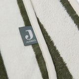 Jollein Bath Poncho Stripe Terry - Leaf Green hooded towel