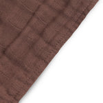 Bandana bib wrinkled cotton chestnut