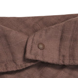 Bandana bib wrinkled cotton chestnut