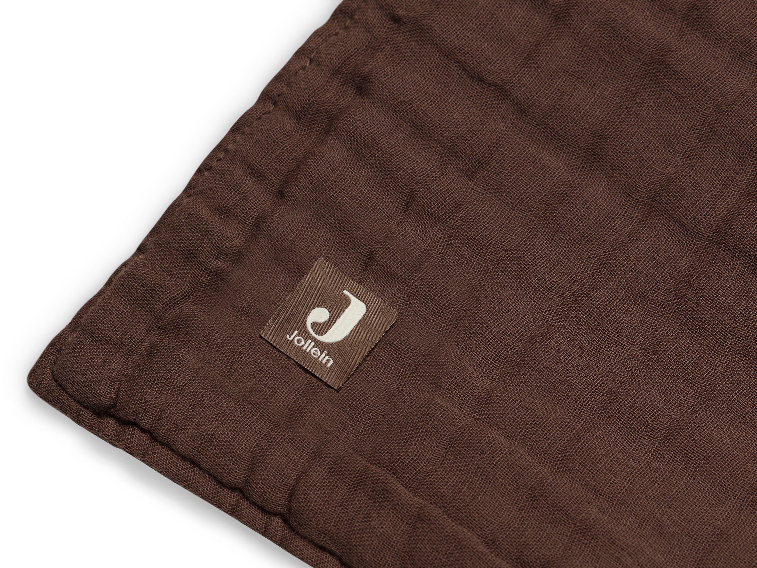 Jollein blanket wrinkled cotton 75x100 chestnut