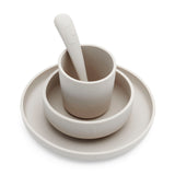 jollein children silicone dinner set nougat