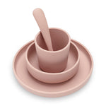 Jollein children silicone dinner set pale pink