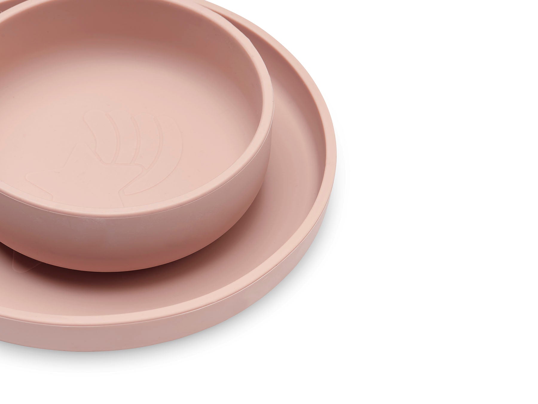 jollein silicone dining set pale pink