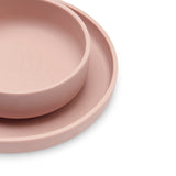 jollein silicone dining set pale pink