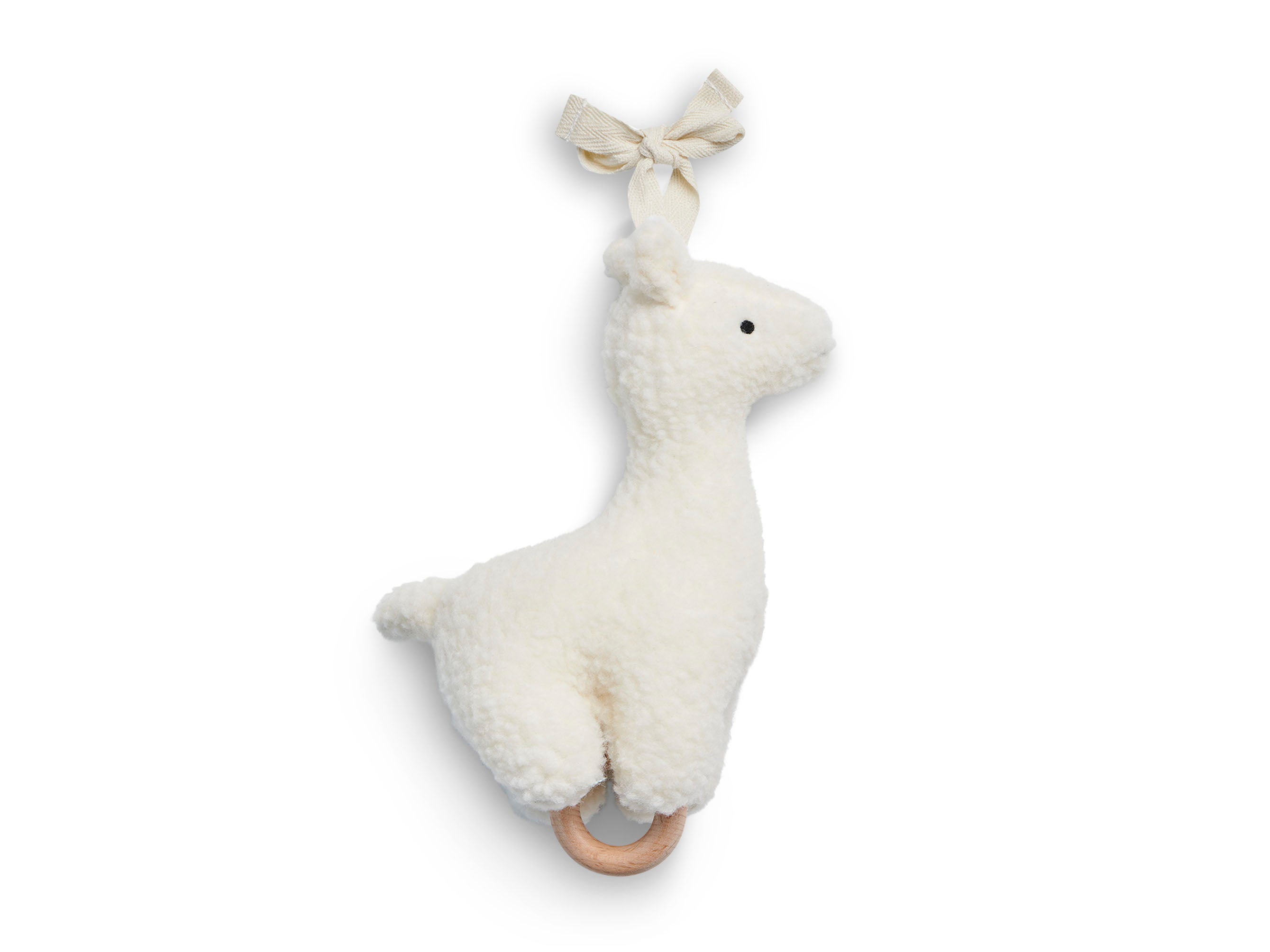 Jollein musical soft toy llama off white