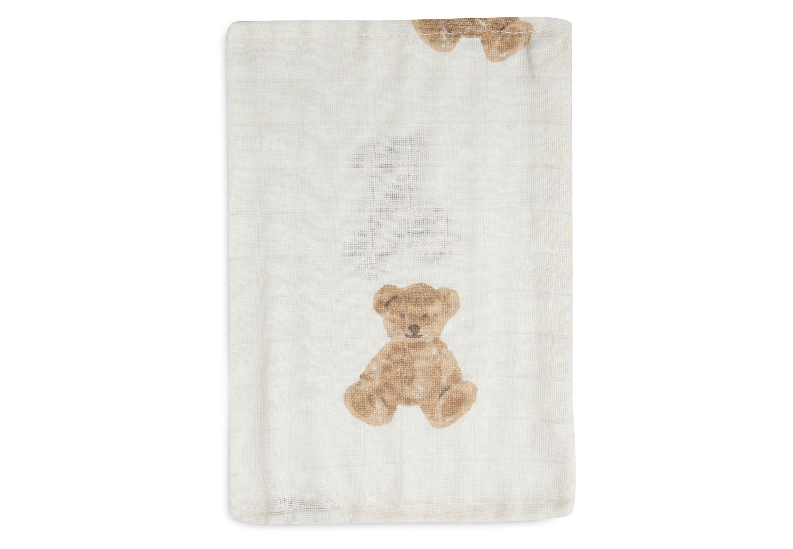 Jollein muslin wash cloth teddy bear 3-pack