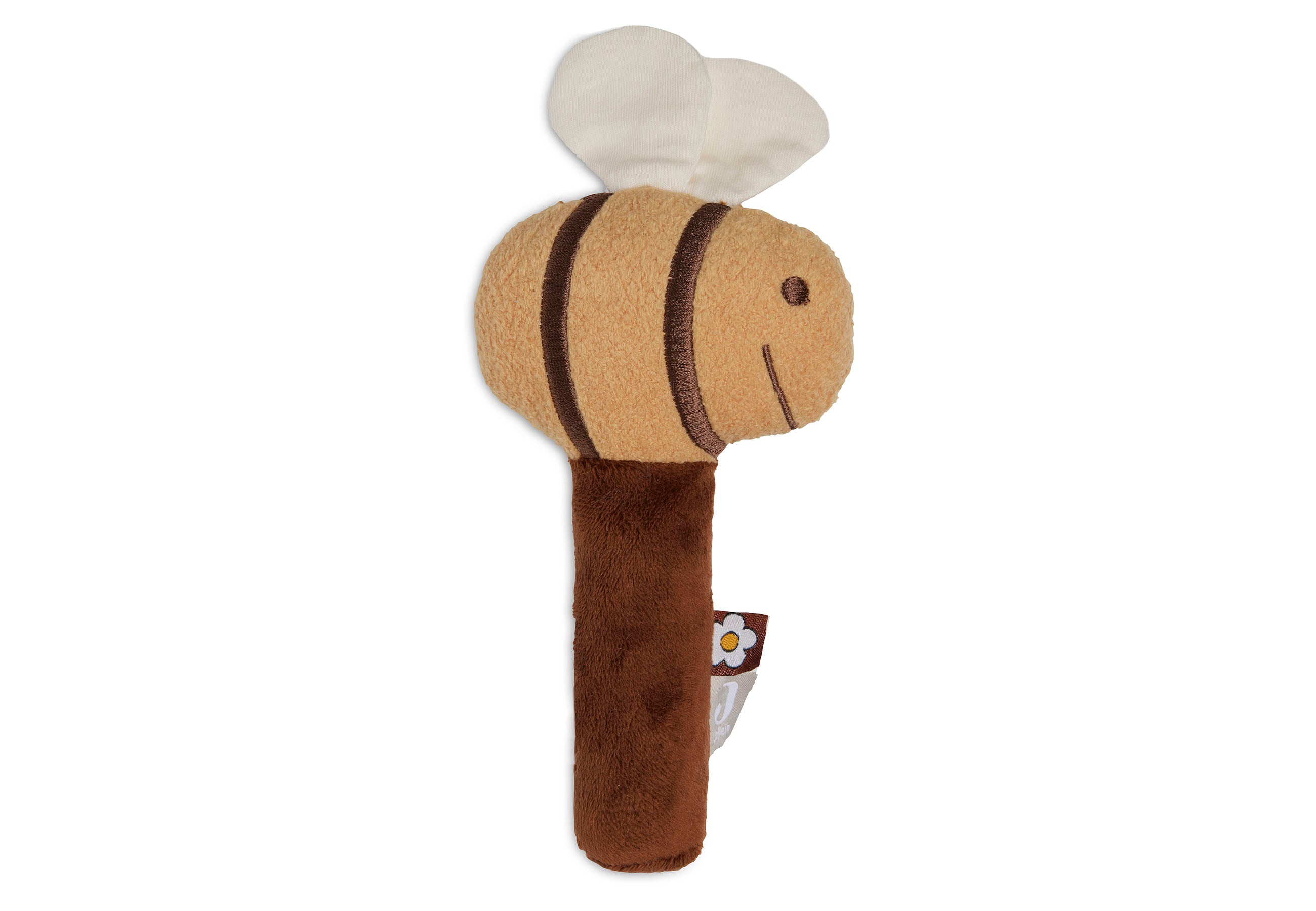 Jollein soft baby rattle bee