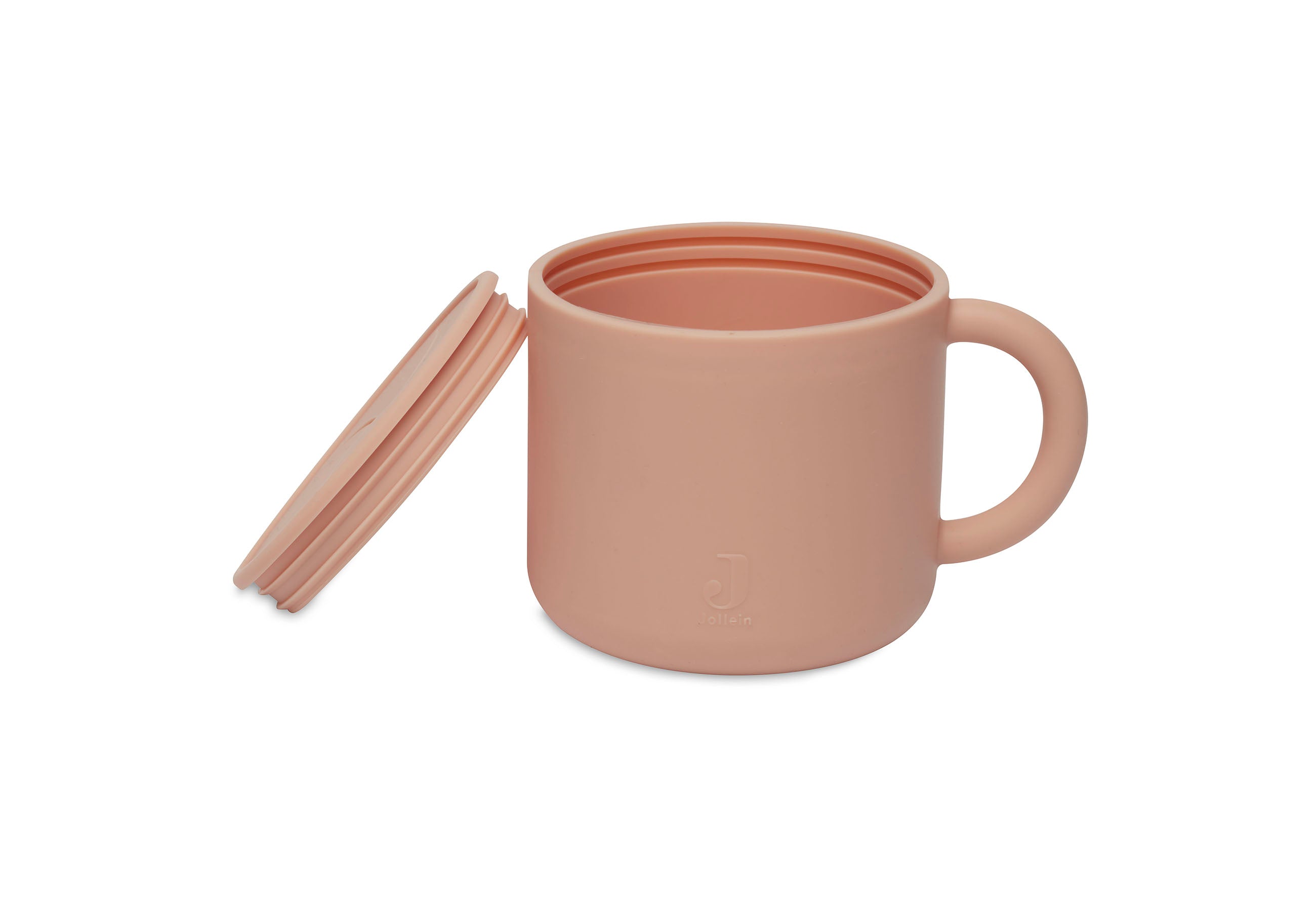 jollein silicone snack cup pale pink