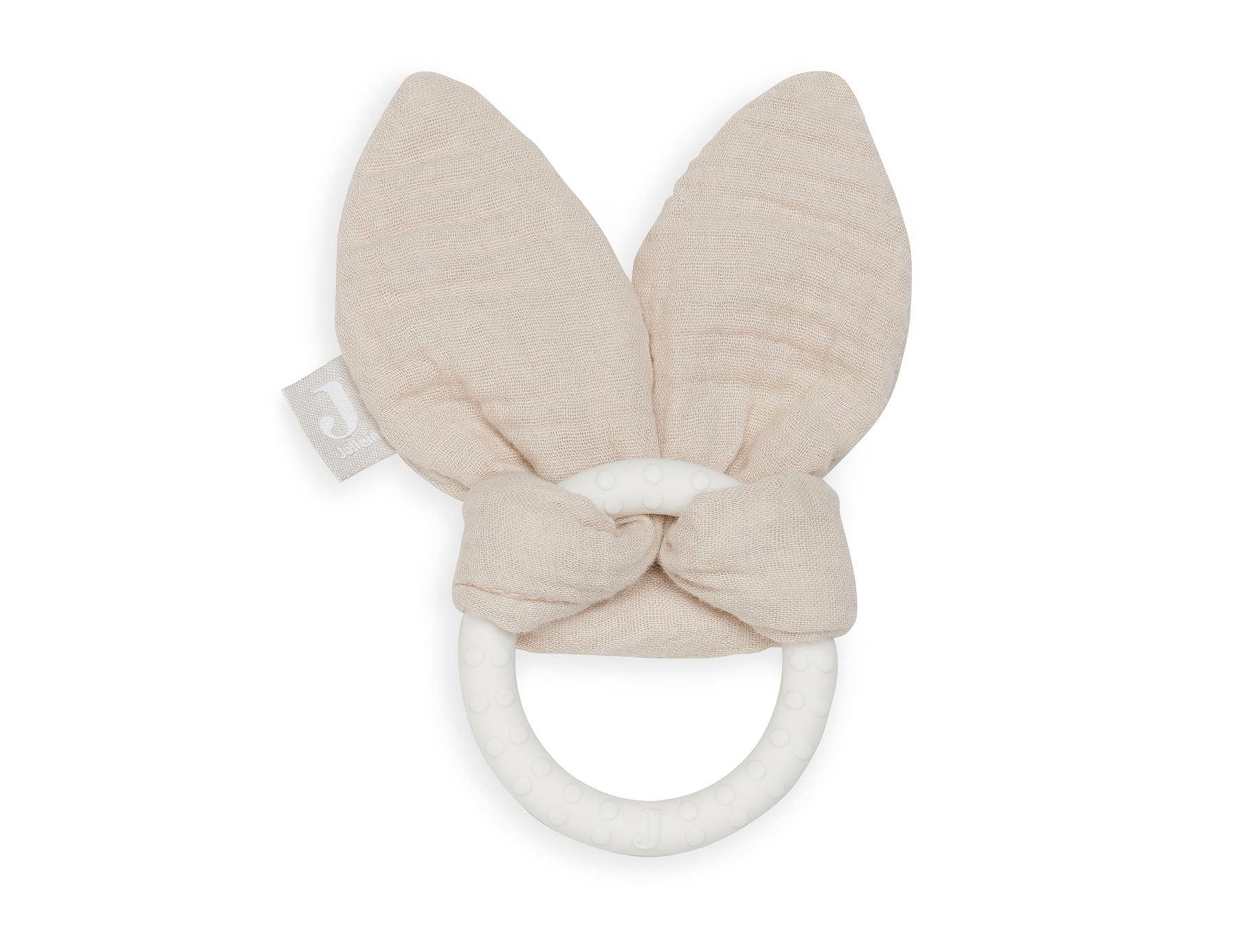 Jollein silicone teether bunny ears nougat