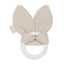Jollein silicone teether bunny ears nougat