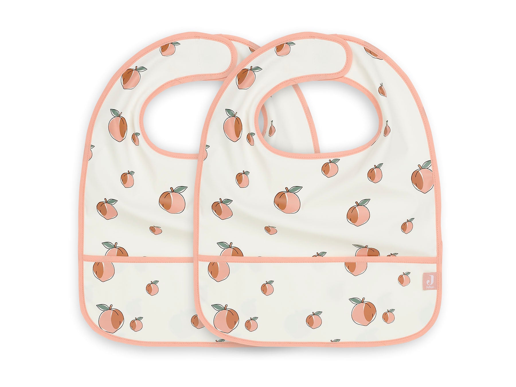 Waterproof bib peach