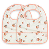 Waterproof bib peach