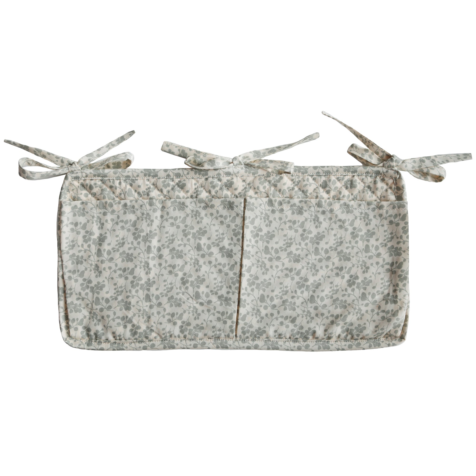 Mushie crib pocket eucalyptus