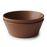 Mushie dinner bowl round caramel 2-pack