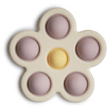 Mushie | Flower Press Toy - Soft Lilac