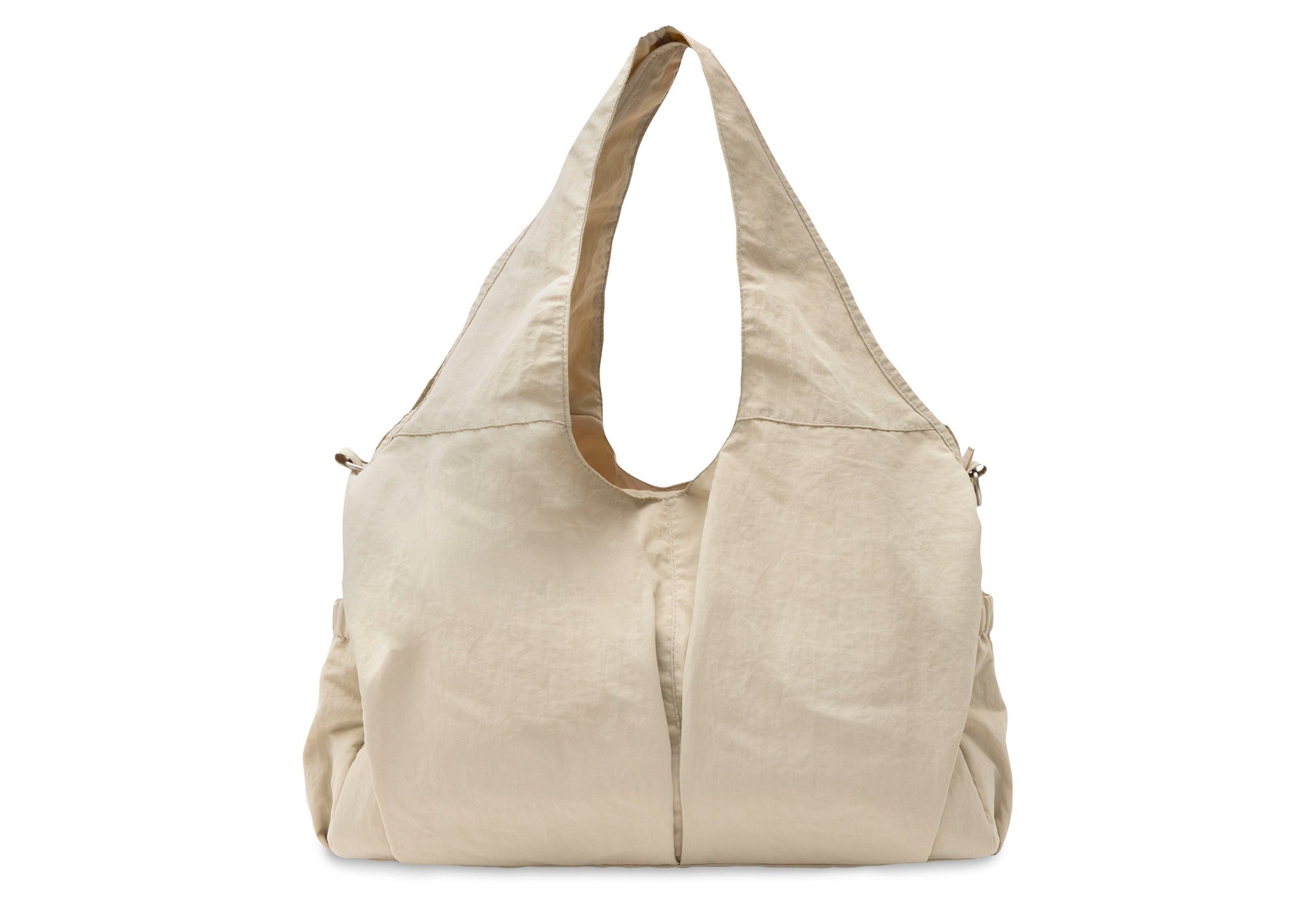 Jollein Urban diaper bag in Warm Sand, rear view with carry handles