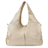 Jollein Urban diaper bag in Warm Sand, rear view with carry handles