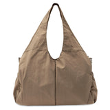 Jollein Urban diaper bag in Earthy, rear view with carry handles