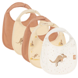 Jollein | Bib Waterproof Jersey - Kangaroots (5pack)