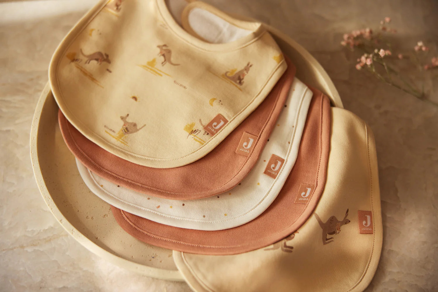Jollein | Bib Waterproof Jersey - Kangaroots (5pack)