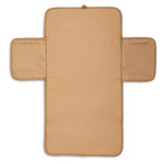 Jollein Little Waffle changing pad in Mini Teddy Bear, unfolded brown interior