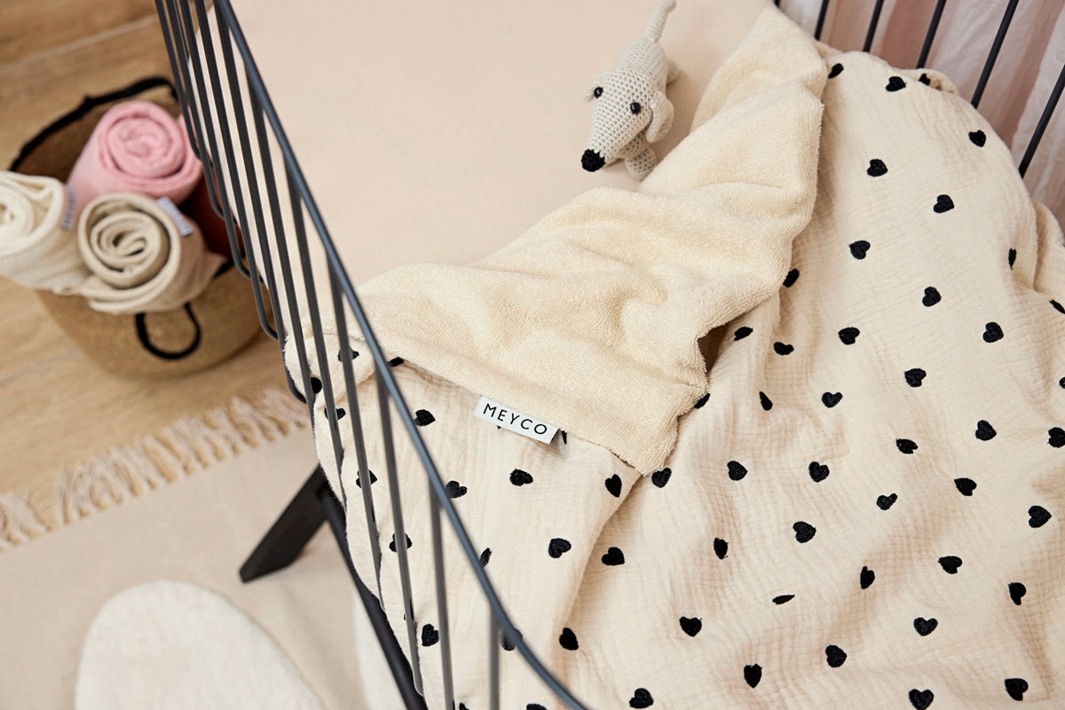 Meyco | Jersey Fitted Sheet Cot 40x80cm - Soft Sand (2pack)