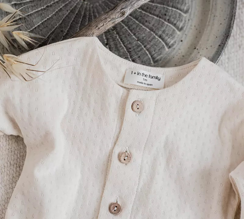 1+ In The Family | Charlot Newborn Onesie - Ivory