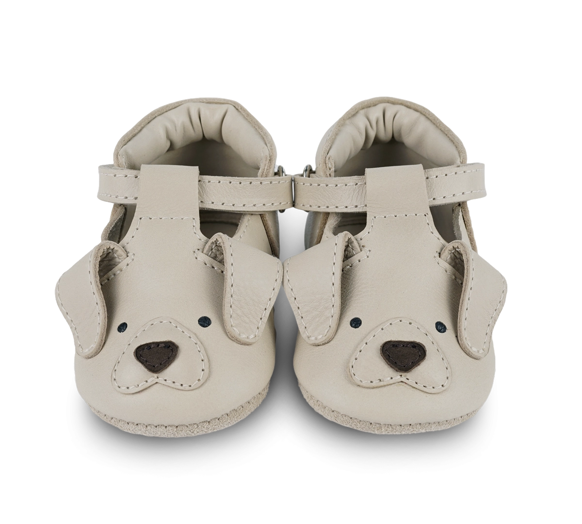 Donsje | Baby Shoes Spark Golden Retriever - Ivory Classic Leather