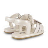 Donsje | Baby Shoes Tuti Sky Golden Beetle - Off White Metallic Leather