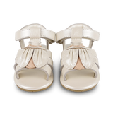 Donsje | Baby Shoes Tuti Sky Golden Beetle - Off White Metallic Leather