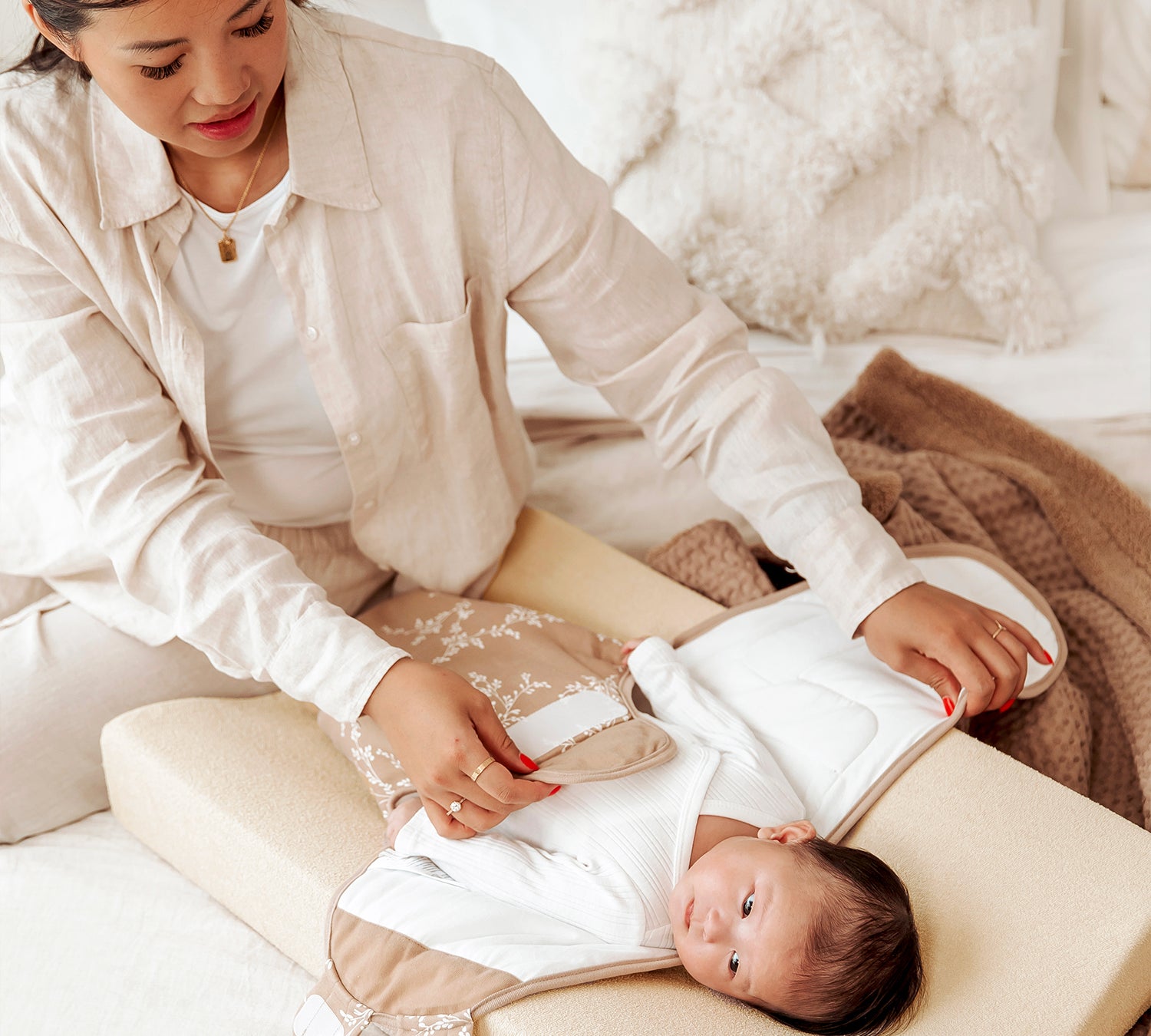 Meyco - Changing Pad Cover Terry Cloth - Soft Sand (2pack)