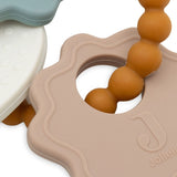 Jollein | Silicone Teething Ring Keychain - Lovely Birds