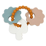 Jollein | Silicone Teething Ring Keychain - Lovely Birds