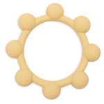Jollein sun-shaped silicone teething ring in Vanilla
