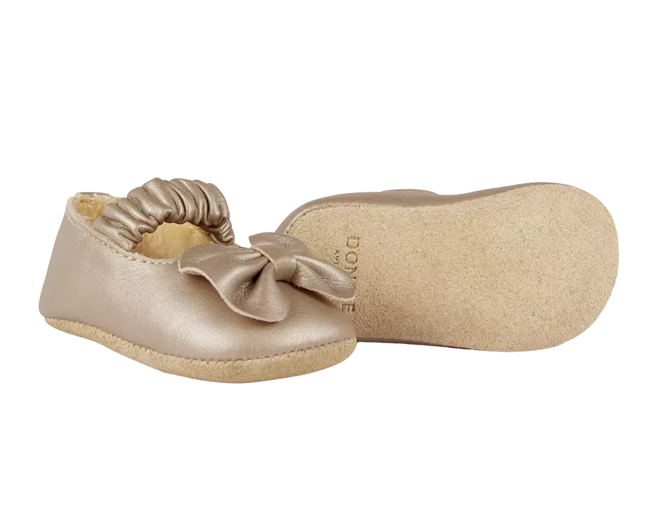 Donsje | Baby Shoes Neni Ballerinas - Powder Metallic Nubuck