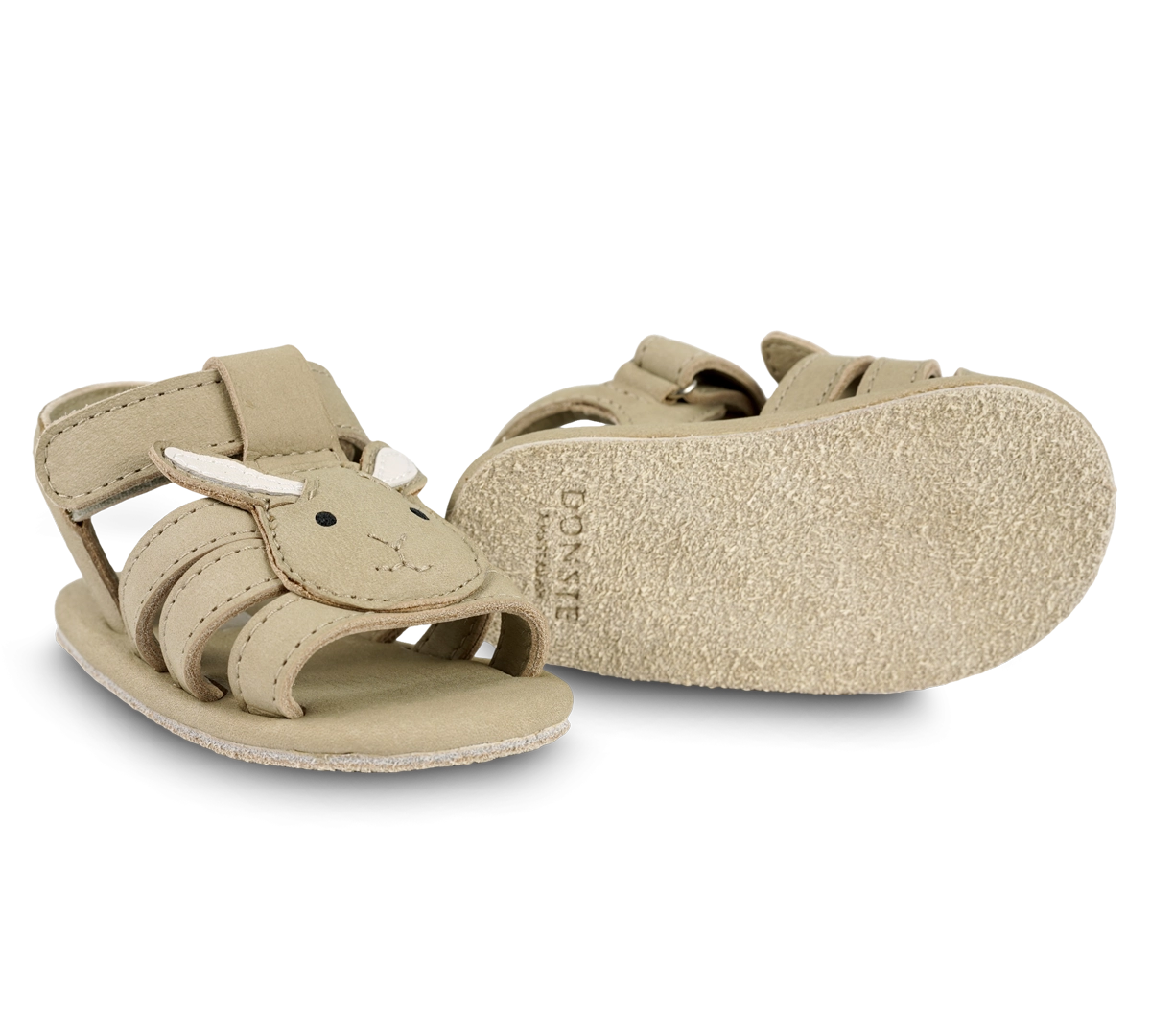 Donsje | Baby Shoes Diedan Bunny- Taupe Nubuck