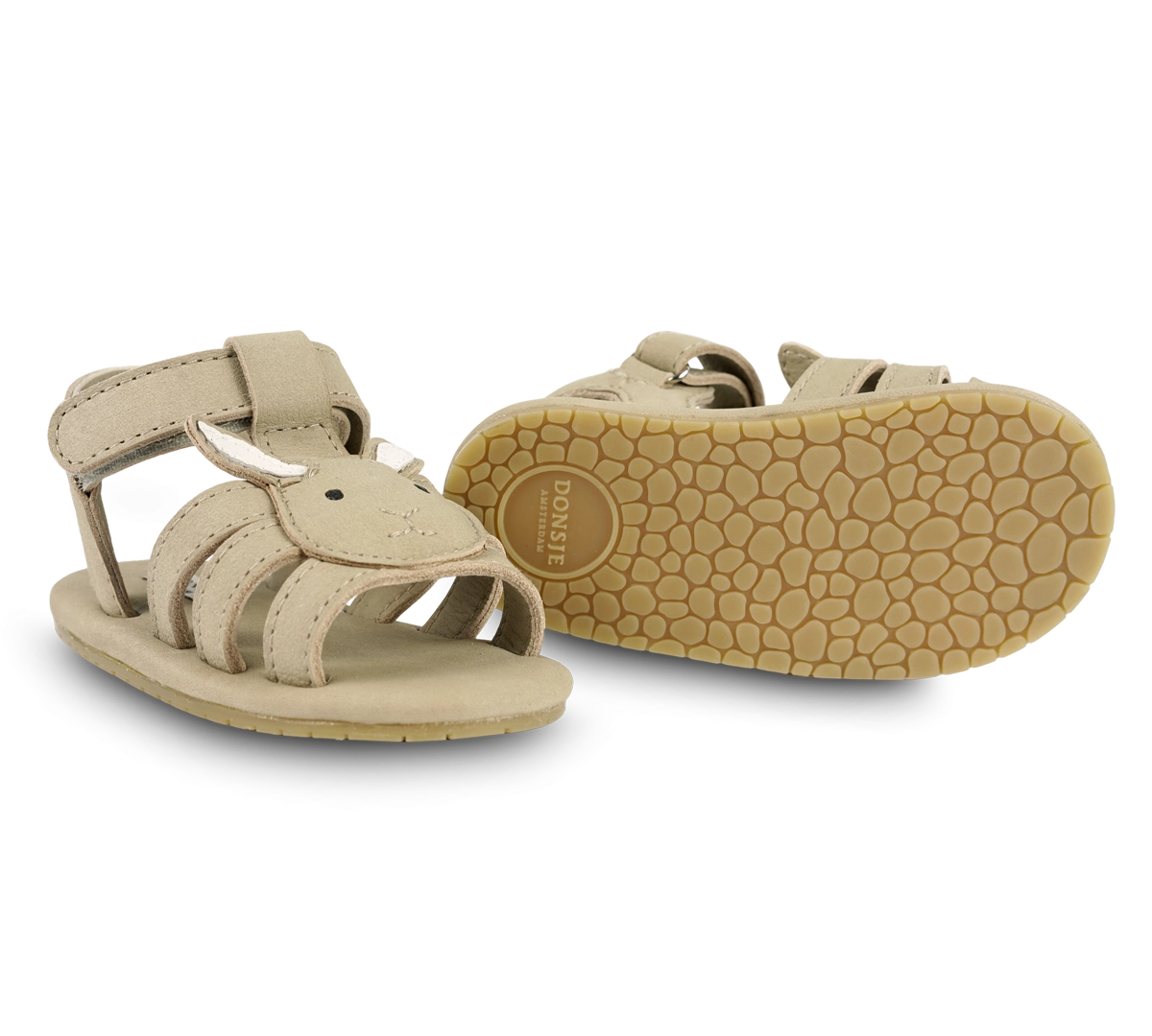 Donsje | Baby Shoes Diedan Bunny- Taupe Nubuck