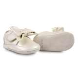 Donsje | Baby Shoes Mileau Sneakers - Off White Metallic Leather