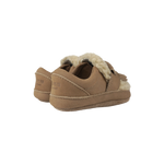 Donsje Nolin baby loafers in Truffle Nubuck, rear view