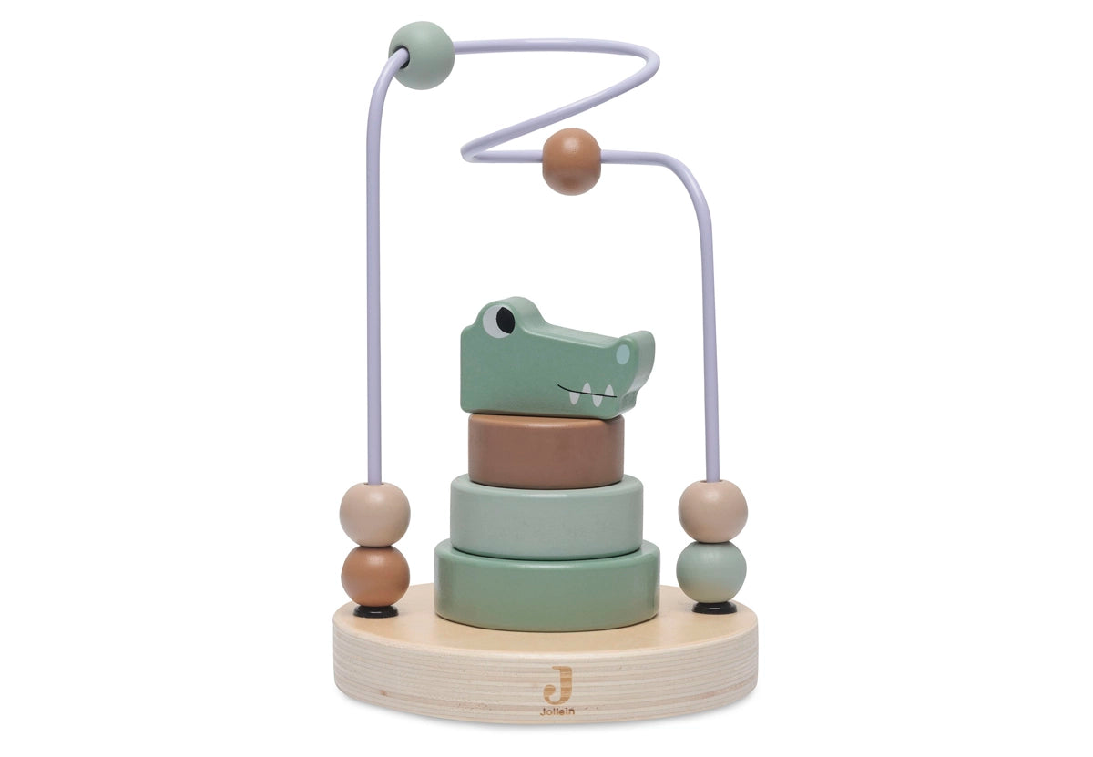 Jollein | Wooden Bead Maze - Croco