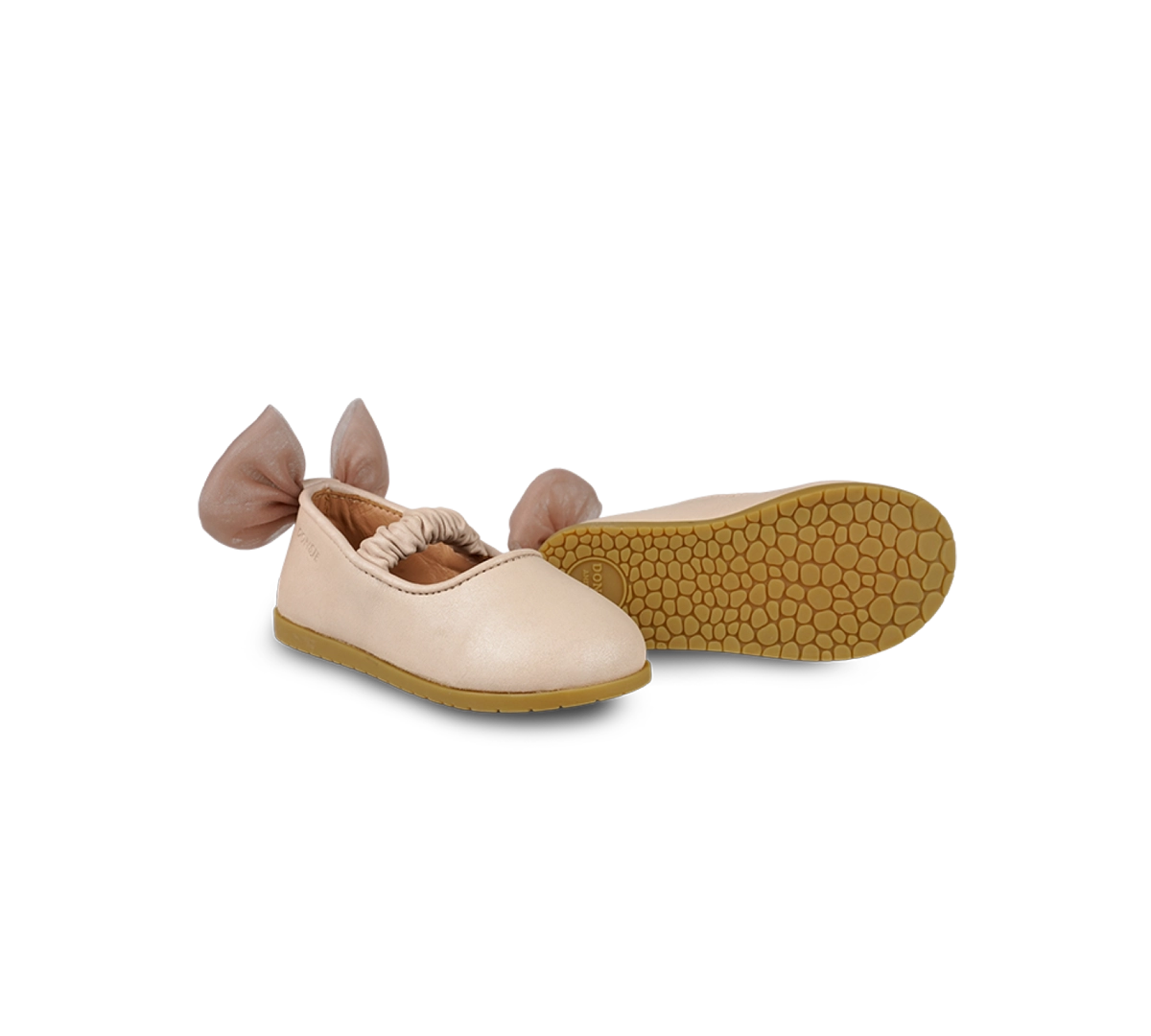 Donsje | Toddler Shoes Taatie Ballerinas - Powder Metallic Nubuck