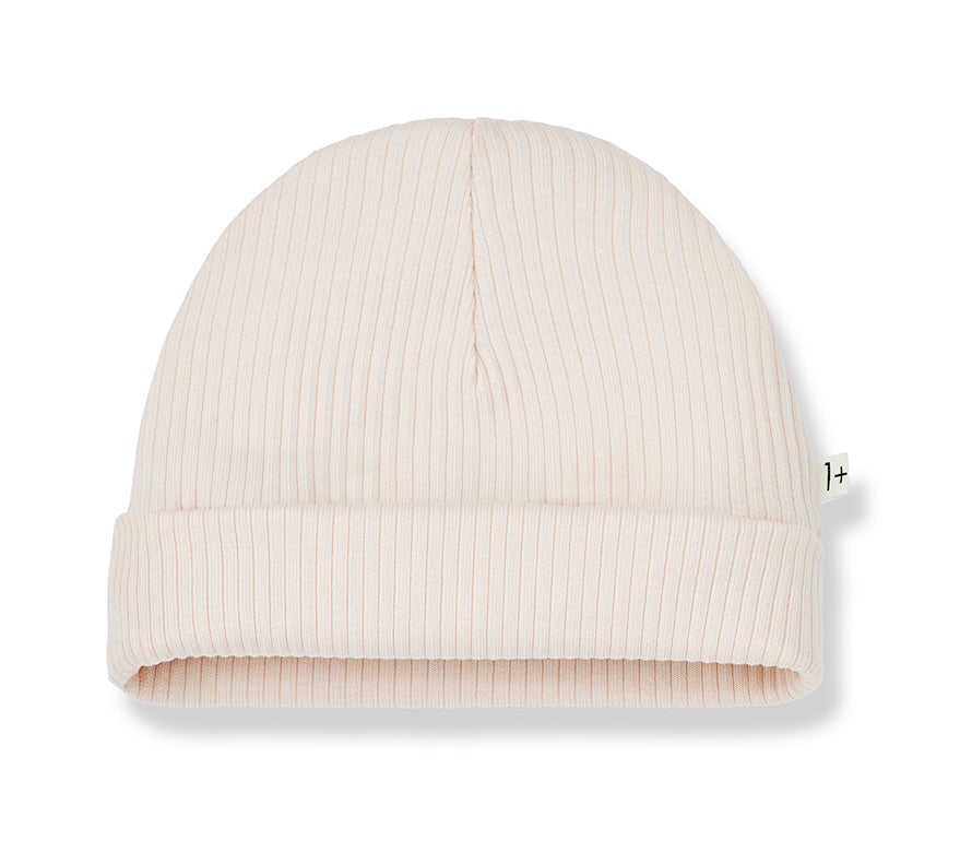 1+ In the Family baby hat Ton in Blush color