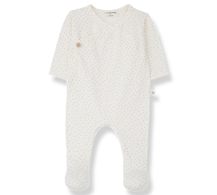 1+ In The Family Baby Onesie Nona in Ecru color