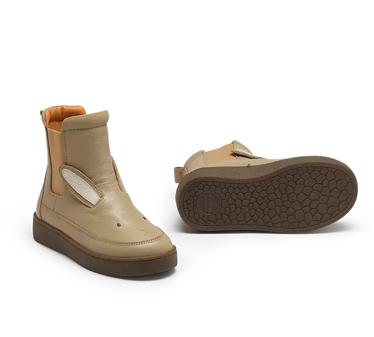 Donsje | Kids Shoes Thuru Bunny - Taupe Leather