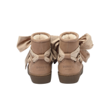 Donsje Ganza kids boots in Hazelnut Leather, rear view