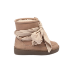 Donsje Ganza kids boots in Hazelnut Leather, side view